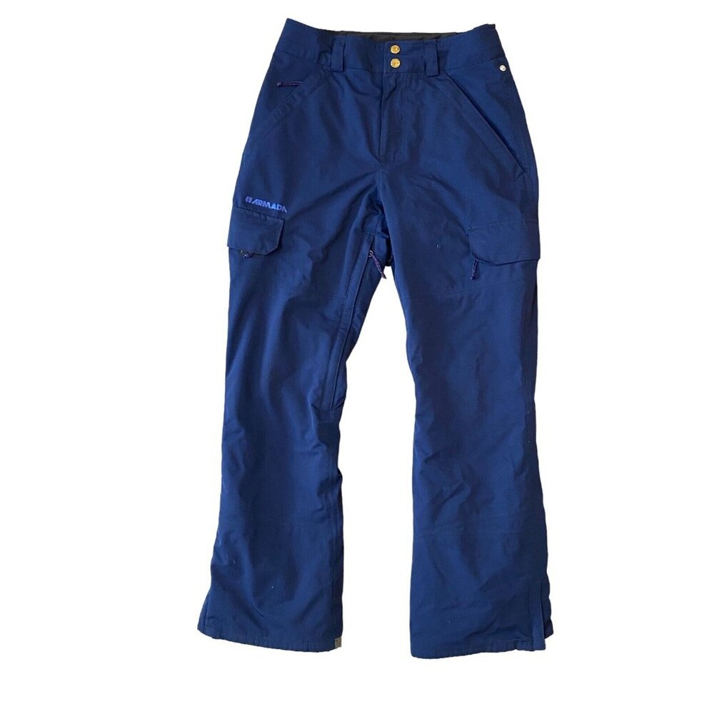 Armada Ski Snow Pants 10Kmm 10Kgm2 Mens Small Cargo Snowboard Navy Blue